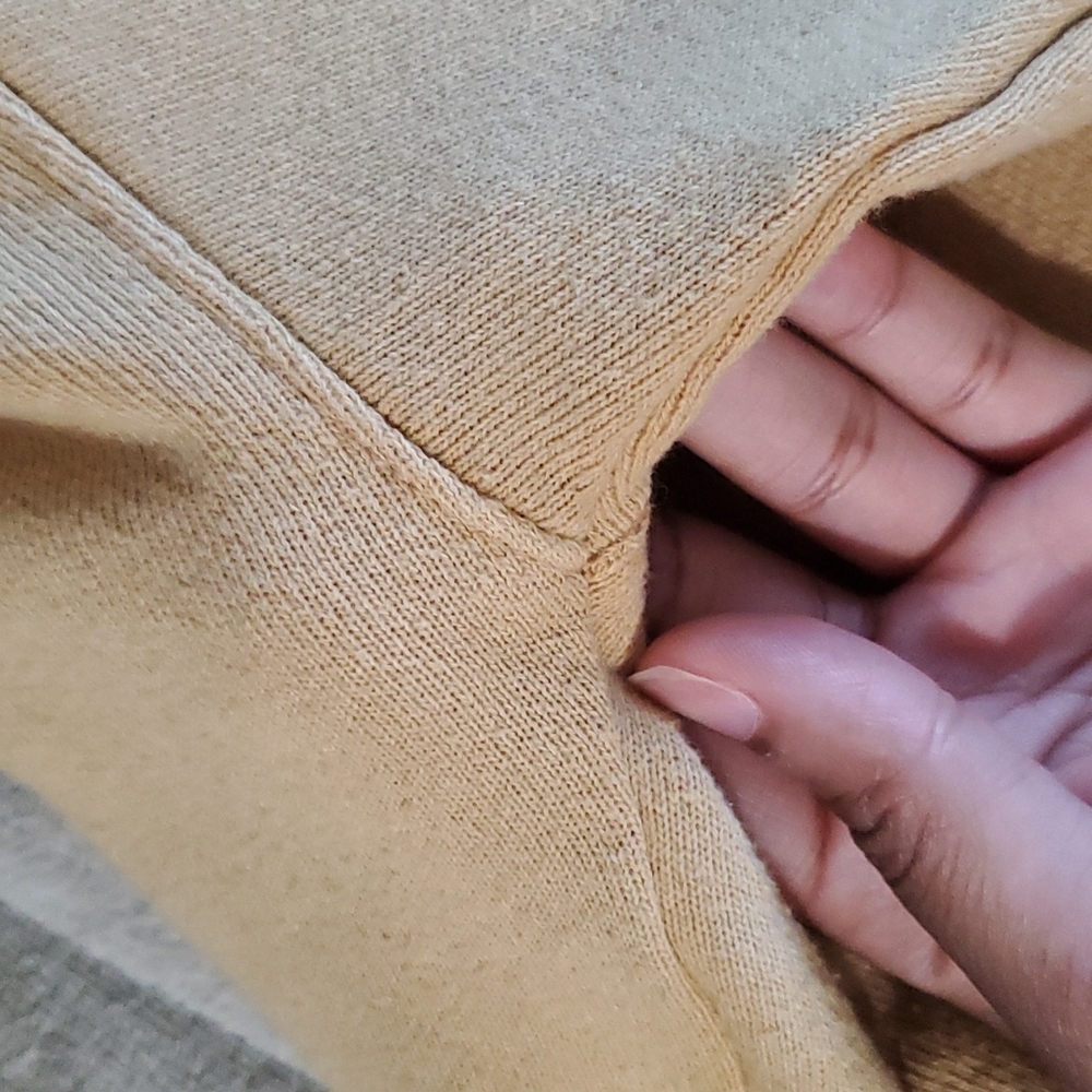 Women's Time And Tru Yellow Sweatshirt - Picture 5 of 5